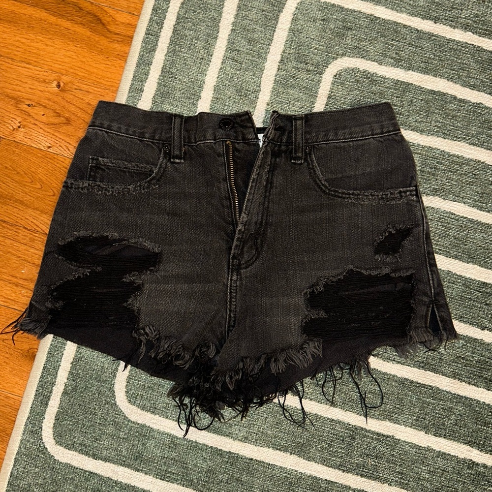 Abercrombie & Fitch Black Denim Shorts 00